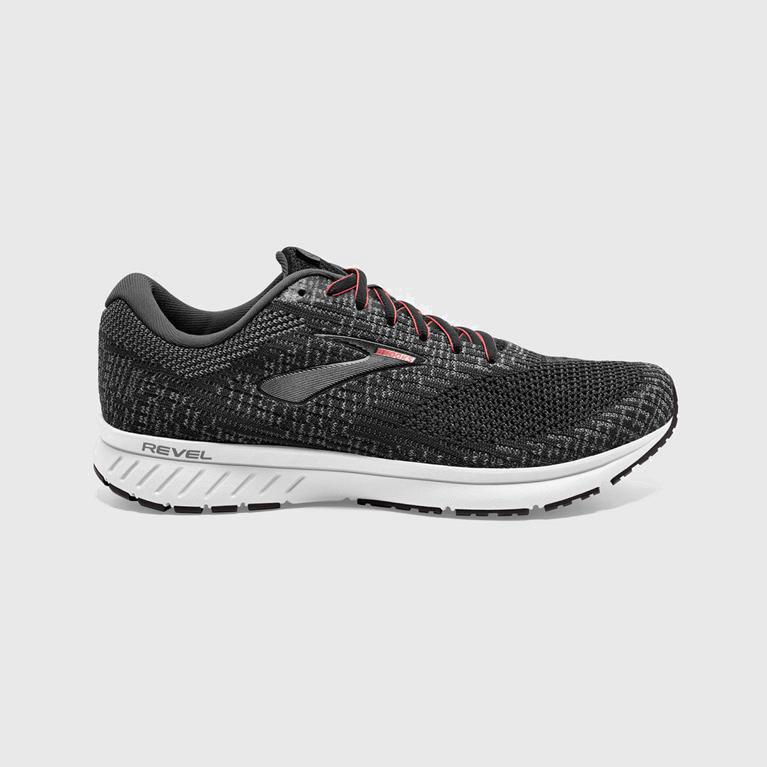 Brooks Revel 3 Israel - Men's Road Running Shoes - Grey (97160-FOPE)